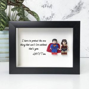 Frames |   "You Are My Favorite Superhero" Male With Female Superhero Frame Frames black