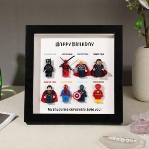 Frames |   "You Are Our Favorite Superhero" Personalised Superhero Frame Frames black