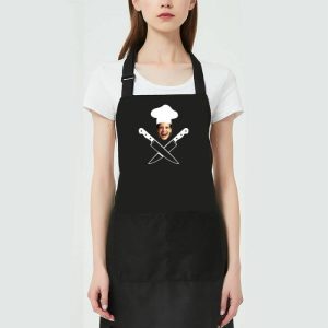 Kitchen |   Custom Photo Apron With Knife Pattern Funny Chef Creative Gift For Family Home & Living Kitchen