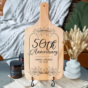 Kitchen |   Personalized Date Charcuterie Board With Custom Name Special Print Gift For Bestie Home & Living Kitchen