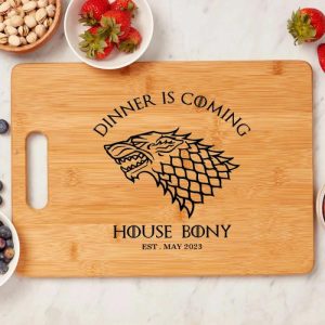 Kitchen |   Personalized Date Charcuterie Board With Ferocious Animal Print Gift For Him Home & Living Kitchen