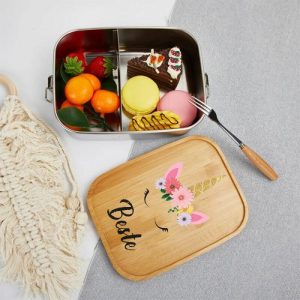 Kitchen |   Personalized Lunch Box Custom Name With Optional Unicorn Home & Living Kitchen