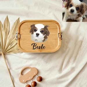 Kitchen |   Personalized Lunch Box With Custom Photo And Name For Pet Lovers Home & Living Kitchen