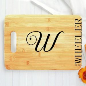 Kitchen |   Personalized Name And Date Charcuterie Board Simple And Exquisite Gift For Favourite Him Home & Living Kitchen