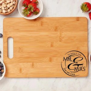 Kitchen |   Personalized Name And Date Charcuterie Board Special Pattern Gift For Couples Home & Living Kitchen