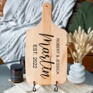 Kitchen |   Personalized Name And Date Charcuterie Board Special Present For New Couples Home & Living Kitchen