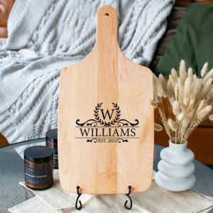 Kitchen |   Personalized Name And Date Charcuterie Board With Special Symbol Pattern Creative Gift Home & Living Kitchen