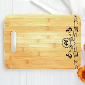 Kitchen |   Personalized Name Charcuterie Board With Ornate Decorative Design Best Present For Special Person Home & Living Kitchen