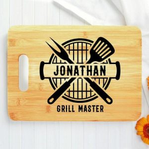 Kitchen |   Personalized Name Charcuterie Board With Shovel Pattern Practical Gift For Him Home & Living Kitchen