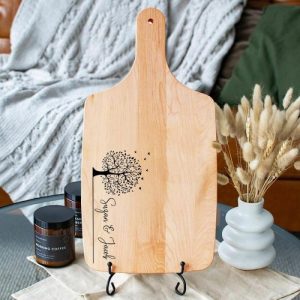 Kitchen |   Personalized Name Charcuterie Board With Strong And Young Tree Pattern Creative Gift For Him Home & Living Kitchen