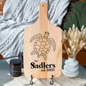 Kitchen |   Personalized Name Charcuterie Board With Turtle Pattern Exquisite Gift For Best Grandpa Home & Living Kitchen