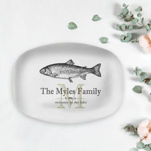 Kitchen |   Personalized Name Plate With A Fish Pattern For Couple Home & Living Kitchen