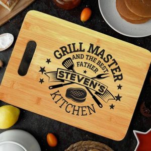 Kitchen |   Personalized Name Square Charcuterie Board Creative Father’s Day Gift Home & Living Kitchen