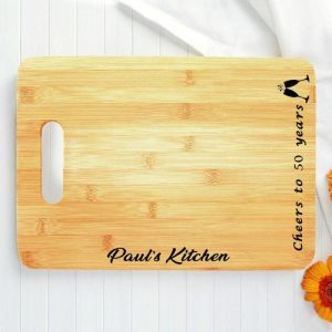 Kitchen |   Personalized Name Square Charcuterie Board Interesting Gift For Family Home & Living Kitchen