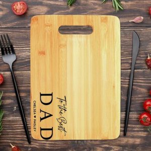 Kitchen |   Personalized Name Square Charcuterie Board Unique Present For Dear Dad Home & Living Kitchen