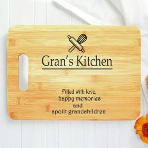 Kitchen |   Personalized Name Square Charcuterie Board Wonderful Gift For Family "Happy Memories" Home & Living Kitchen