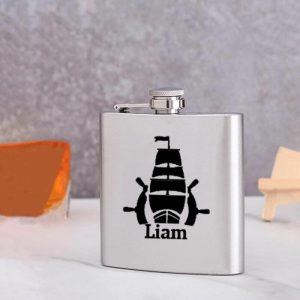 Kitchen |   Personalized Name Wine Pot With Boat Pattern Funny Gift For Someone Home & Living brown