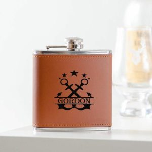 Kitchen |   Personalized Name Wine Pot With Special Anchor Pattern Beautiful Gift For Him Home & Living brown