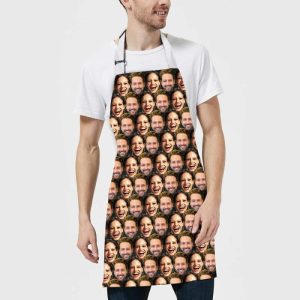 Kitchen |   Personalized Photo Apron Funny Face Gift For Family Home & Living Kitchen