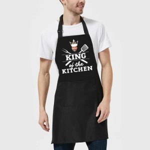 Kitchen |   Personalized Picture Apron Creative Gift For Him "King Of The Kitchen" Home & Living Kitchen