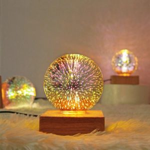 Lamps |   3D Carved Ball Fireworks Night Light Interesting Present For Your Love Home & Living Lamps