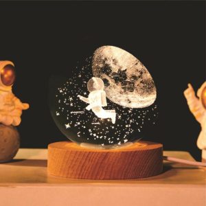 Lamps |   3D Carved Crystal Ball Night Light Best Gift For Child Home & Living Lamps