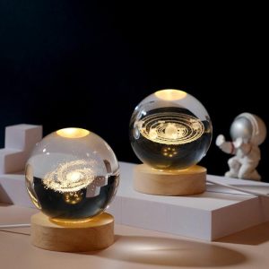 Lamps |   3D Carved Crystal Ball Night Light Best Gift For Friends Home & Living Lamps