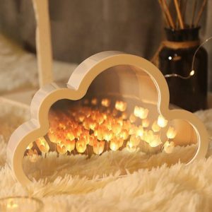 Lamps |   Beautiful Cloud Tulip Mirror Lamp Romantic Valentine’s Day Gift Home & Living Lamps