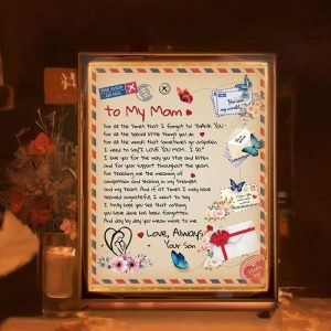 Lamps |   Beautiful Mirror Lamp With Love Letter Best Gift For Mom Home & Living Lamps