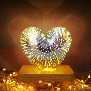 Lamps |   Beautiful Night Light Heart Shaped Unique Gift For Important Person Home & Living Lamps