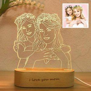 Lamps |   Custom 3D Photo Lamp-To My Mom Home & Living Lamps