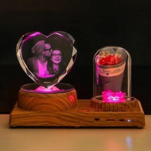 Lamps |   Custom Bluetooth Colorful Music Photo Lamp-Diamond Heart Home & Living Lamps