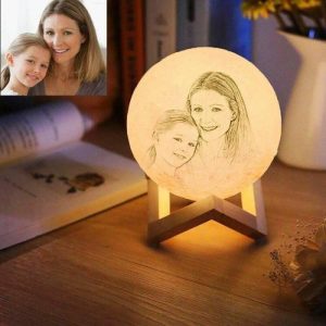 Lamps |   Custom Moon Lamp For My Dear Mom Touch 2 Colors Home & Living Lamps