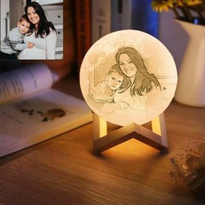 Lamps |   Custom Moon Lamp-You Are Mom’s Gift-Touch 2 Colors Home & Living Lamps