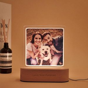 Lamps |   Custom Photo Acrylic Night Light Lamp For Couple Home & Living Lamps