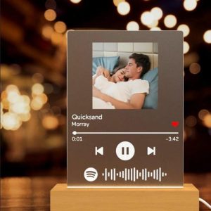 Lamps |   Custom Spotify Plaque Song And Photo Lamp Personalised Gift Home & Living Lamps