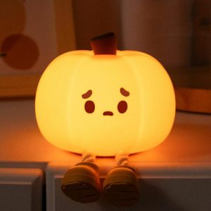 Lamps |   Cute Silicone Pumpkin Night Light Creative Gift For Friends Home & Living Lamps