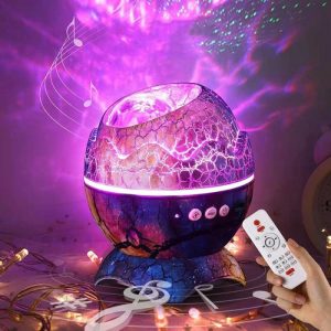 Lamps |   Dinosaur Egg Star Projection Bluetooth Music Night Light Home & Living Lamps