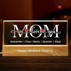 Lamps |   Personalized Acrylic Led Lamp Customized Child Name Mother’s Day Gift Home & Living Lamps