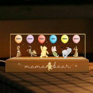 Lamps |   Personalized Acrylic Led Light Customized Cartoon Pattern Cute Mother’s Day Gift Home & Living Lamps