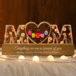 Lamps |   Personalized Acrylic Letter Lamp Customized Kids Group Warm Gift For Mom Home & Living Lamps