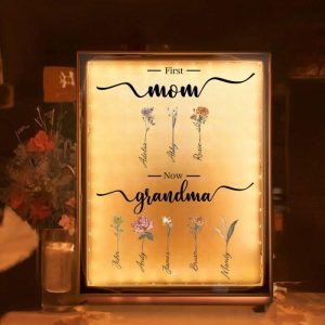 Lamps |   Personalized Birthflower Mirror Lamp Wonderful Present For Family Home & Living Lamps