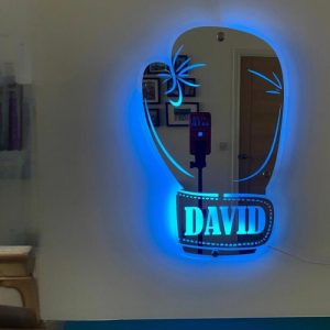 Lamps |   Personalized Led Cool Mirror Lights For Boxing Fans Home & Living Lamps