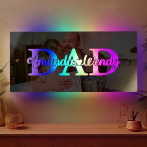 Lamps |   Personalized Led Dad Mirror Light Father’s Day Gift Home & Living Lamps