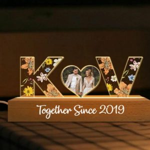 Lamps |   Personalized Led Letter Lamp Customized Photo Gift For Sweet Couples Home & Living Lamps