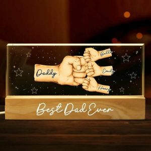 Lamps |   Personalized Led Lights With Fist Pattern Cool Gifts For Father’s Day Home & Living Lamps