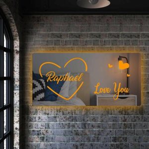 Lamps |   Personalized Led Mirror Light Customized Name Sweet Gift For Girlfriend Home & Living Lamps