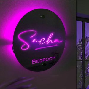 Lamps |   Personalized Led Mirror Light Customized Name Warm Gift For Family Home & Living Lamps