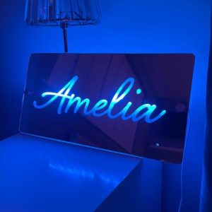 Lamps |   Personalized Led Mirror Light Customized Name Warm Gift For Friends Home & Living Lamps