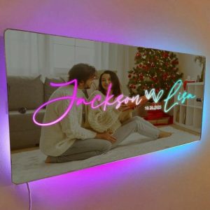 Lamps |   Personalized Led Mirror Light Customized Name Warm Gift For Valentine’s Day Home & Living Lamps